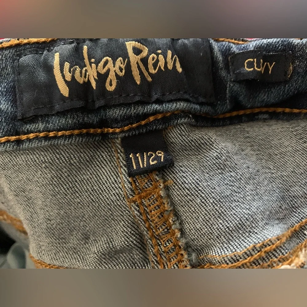 Indigo Rein Curvy Jeans Denim Pants - Picture 2 of 4